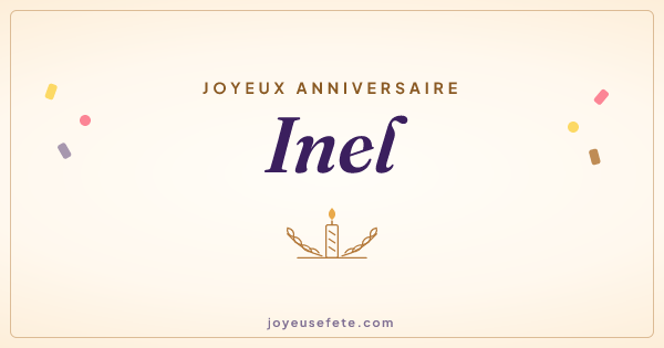 Image « Joyeux anniversaire Inel » au format large