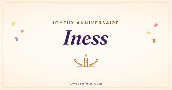 Image « Joyeux anniversaire Iness » au format large