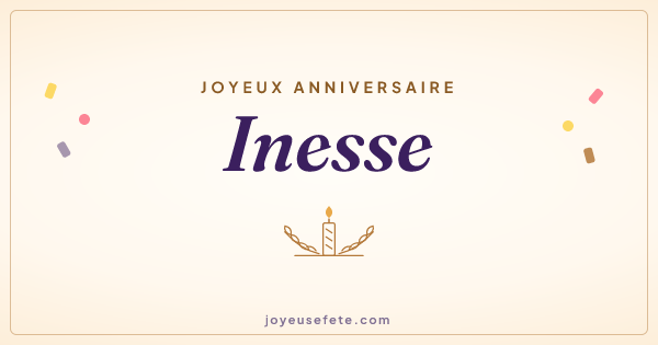 Image « Joyeux anniversaire Inesse » au format large