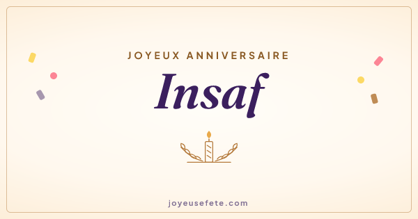 Image « Joyeux anniversaire Insaf » au format large
