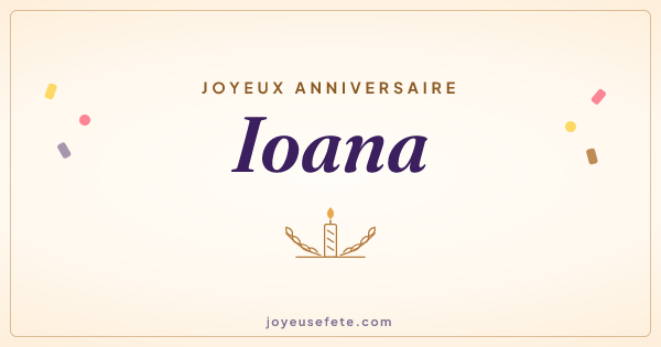 Image « Joyeux anniversaire Ioana » au format large