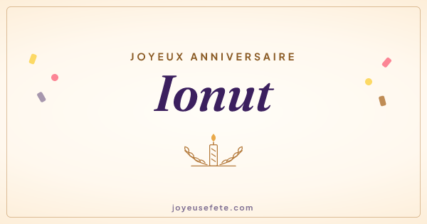 Image « Joyeux anniversaire Ionut » au format large
