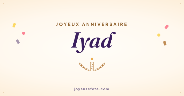 Image « Joyeux anniversaire Iyad » au format large