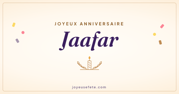 Image « Joyeux anniversaire Jaafar » au format large