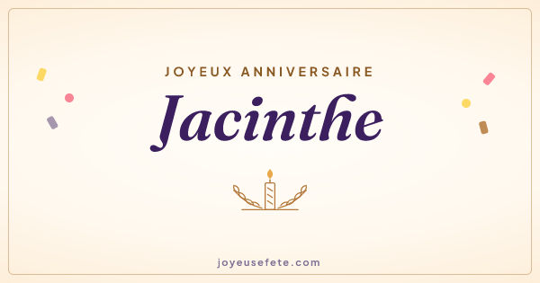 Image « Joyeux anniversaire Jacinthe » au format large