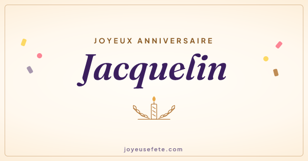Image « Joyeux anniversaire Jacquelin » au format large