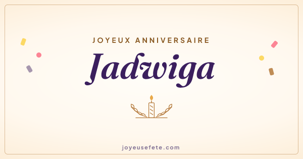 Image « Joyeux anniversaire Jadwiga » au format large