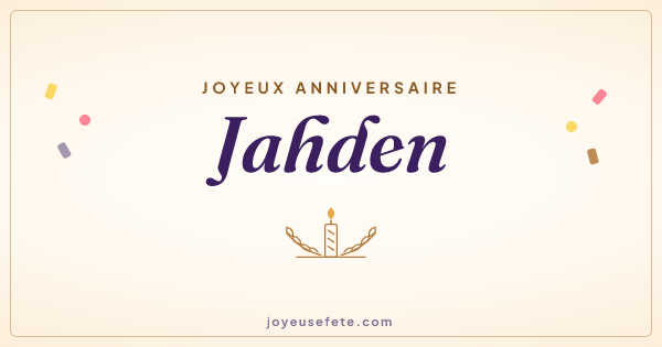Image « Joyeux anniversaire Jahden » au format large