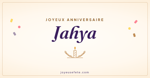 Image « Joyeux anniversaire Jahya » au format large