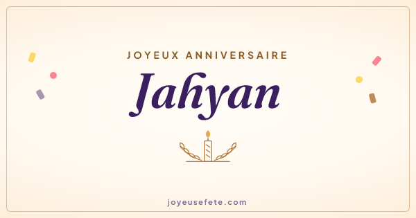 Image « Joyeux anniversaire Jahyan » au format large