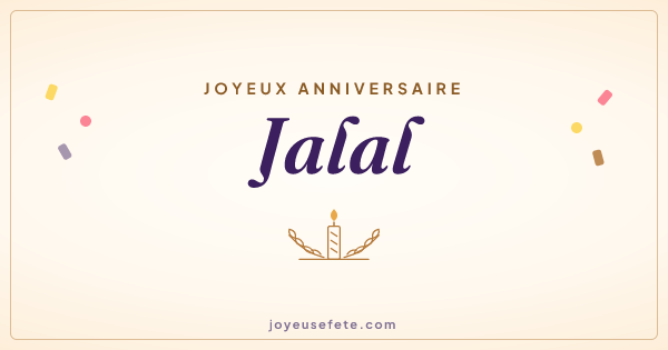 Image « Joyeux anniversaire Jalal » au format large
