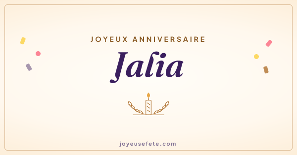 Image « Joyeux anniversaire Jalia » au format large