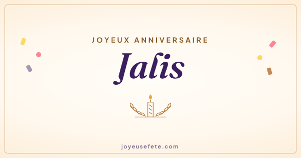 Image « Joyeux anniversaire Jalis » au format large