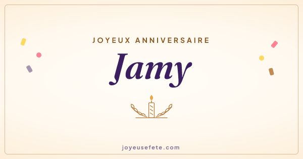 Image « Joyeux anniversaire Jamy » au format large