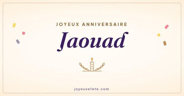 Image « Joyeux anniversaire Jaouad » au format large