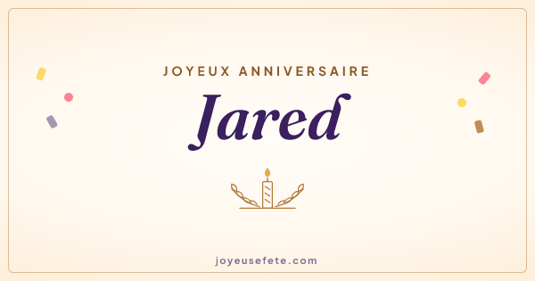 Image « Joyeux anniversaire Jared » au format large