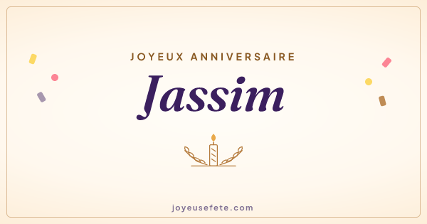 Image « Joyeux anniversaire Jassim » au format large