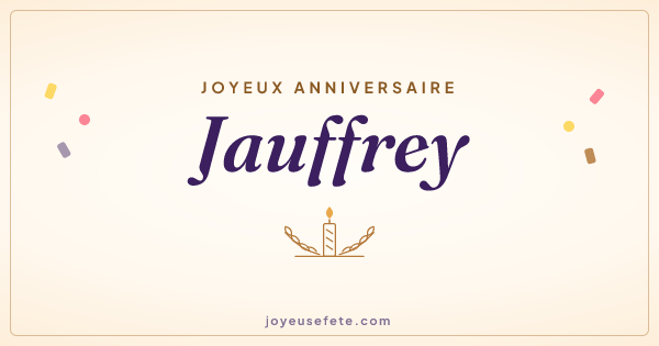 Image « Joyeux anniversaire Jauffrey » au format large