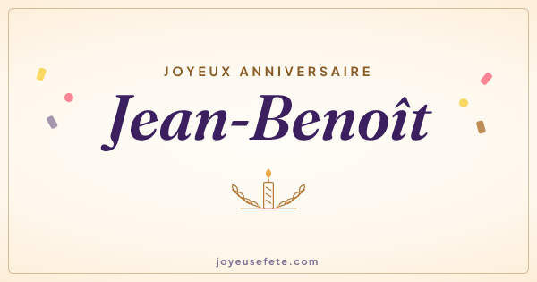 Image « Joyeux anniversaire Jean-Benoît » au format large