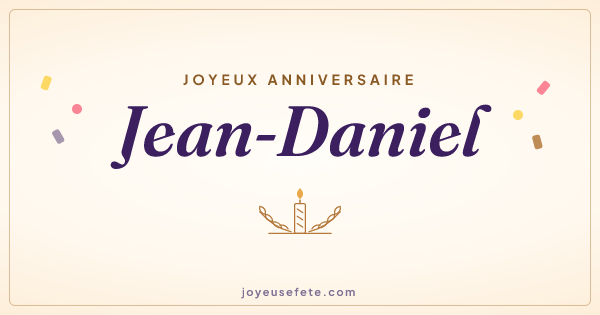 Image « Joyeux anniversaire Jean-Daniel » au format large
