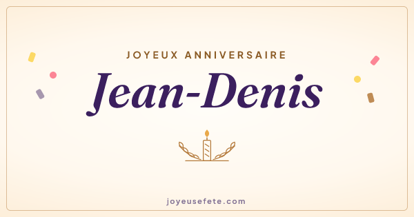 Image « Joyeux anniversaire Jean-Denis » au format large