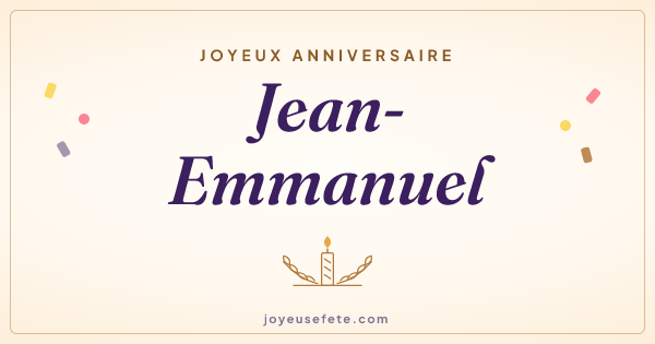 Image « Joyeux anniversaire Jean-Emmanuel » au format large