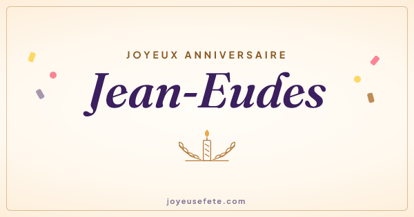 Image « Joyeux anniversaire Jean-Eudes » au format large