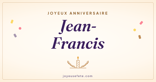 Image « Joyeux anniversaire Jean-Francis » au format large