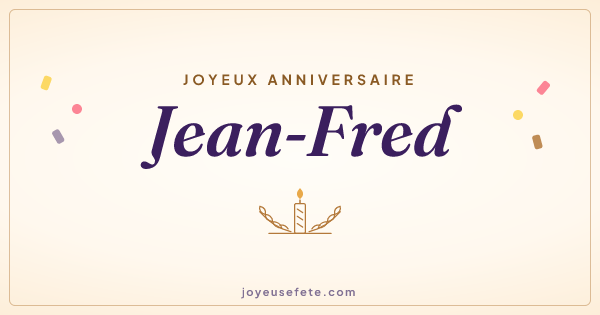 Image « Joyeux anniversaire Jean-Fred » au format large