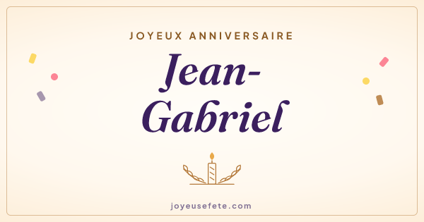 Image « Joyeux anniversaire Jean-Gabriel » au format large