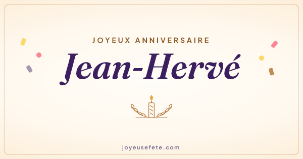 Image « Joyeux anniversaire Jean-Hervé » au format large