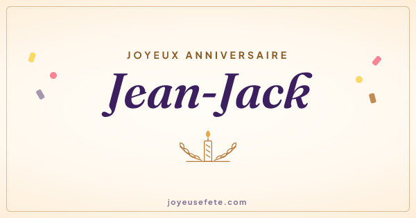 Image « Joyeux anniversaire Jean-Jack » au format large