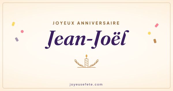 Image « Joyeux anniversaire Jean-Joël » au format large