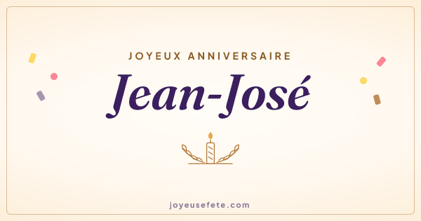 Image « Joyeux anniversaire Jean-José » au format large