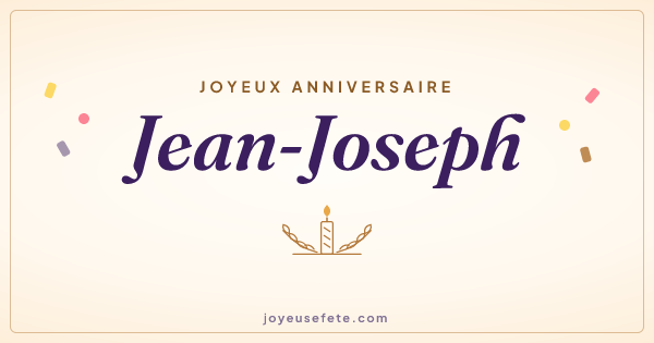 Image « Joyeux anniversaire Jean-Joseph » au format large