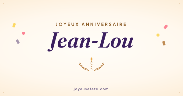 Image « Joyeux anniversaire Jean-Lou » au format large