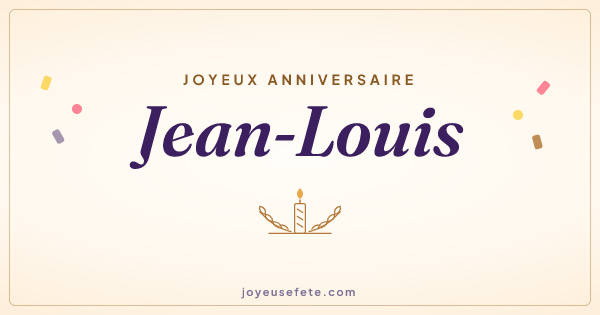 Image « Joyeux anniversaire Jean-Louis » au format large