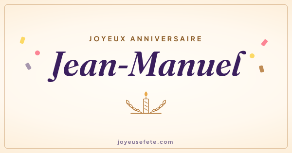 Image « Joyeux anniversaire Jean-Manuel » au format large