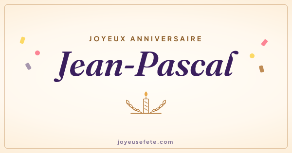 Image « Joyeux anniversaire Jean-Pascal » au format large