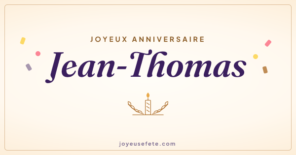 Image « Joyeux anniversaire Jean-Thomas » au format large