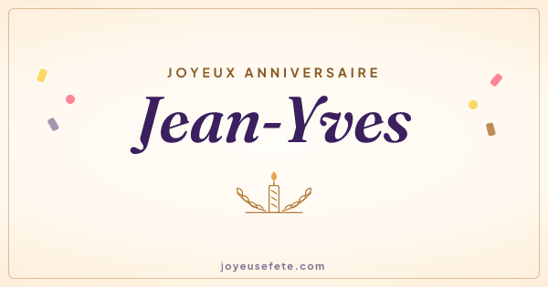 Image « Joyeux anniversaire Jean-Yves » au format large