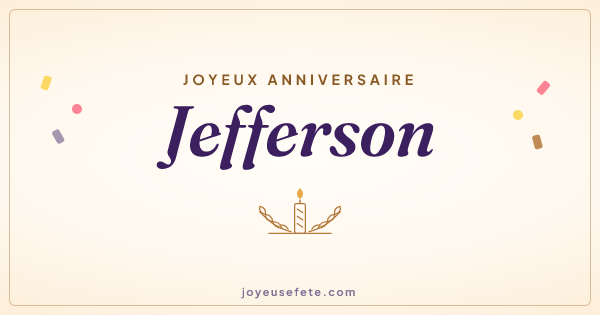 Image « Joyeux anniversaire Jefferson » au format large