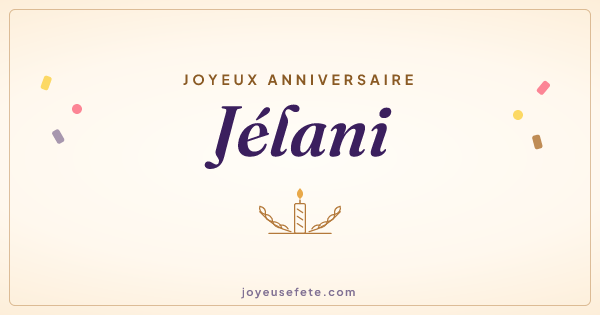 Image « Joyeux anniversaire Jélani » au format large