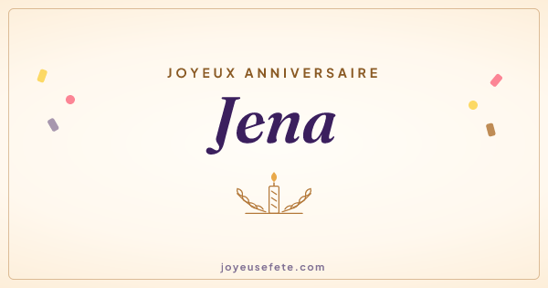 Image « Joyeux anniversaire Jena » au format large