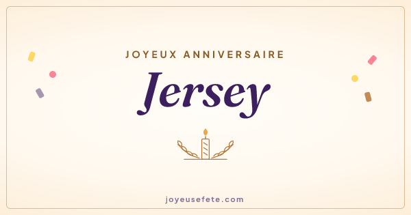 Image « Joyeux anniversaire Jersey » au format large