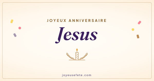 Image « Joyeux anniversaire Jesus » au format large