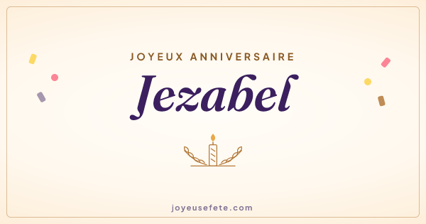 Image « Joyeux anniversaire Jezabel » au format large