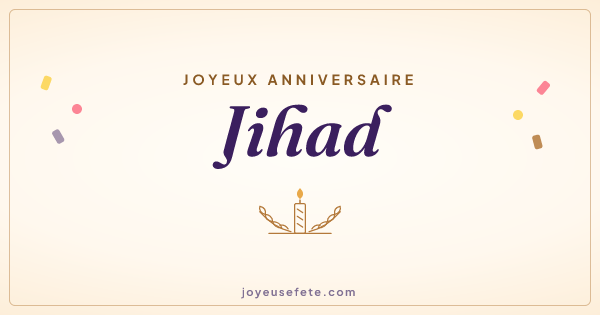 Image « Joyeux anniversaire Jihad » au format large