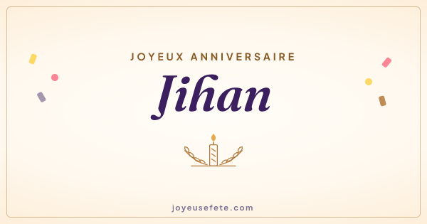 Image « Joyeux anniversaire Jihan » au format large