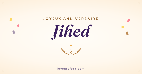 Image « Joyeux anniversaire Jihed » au format large